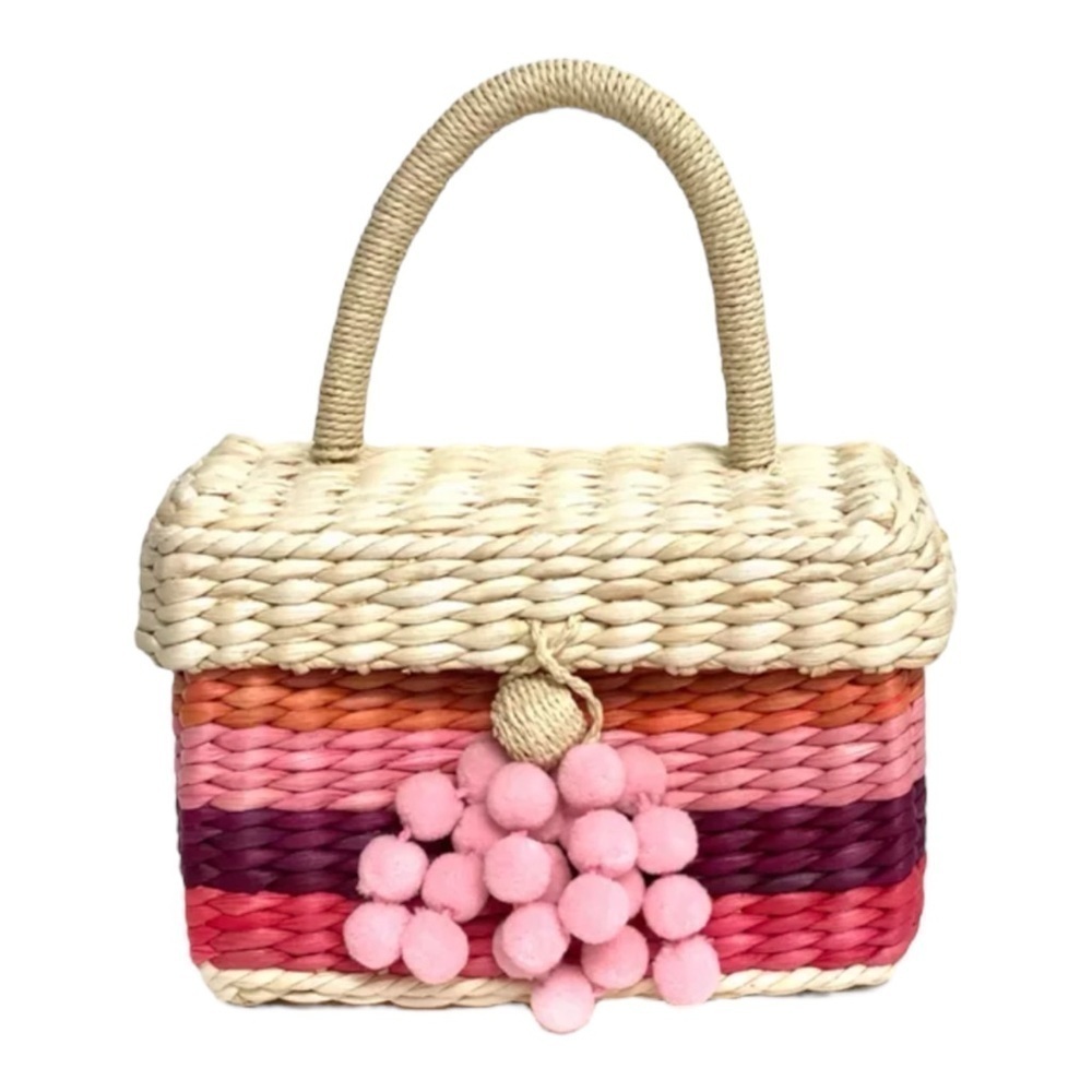 BTB Los Angeles Sandy Beach Woven Basket NWT